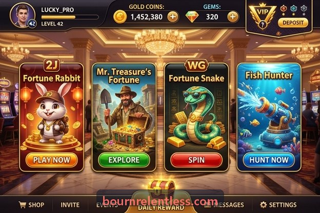 Không gian kho báu Tứ Linh trong ứng dụng Slot Kho Báu Tứ Linh